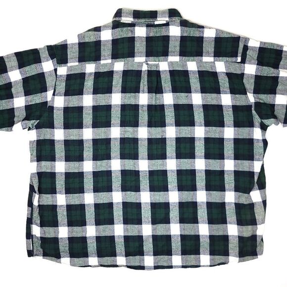 Himalaya Outfitters Long Sleeve Flannel Button Shirt Mens 4XB Big Green Plaid - Picture 7 of 7